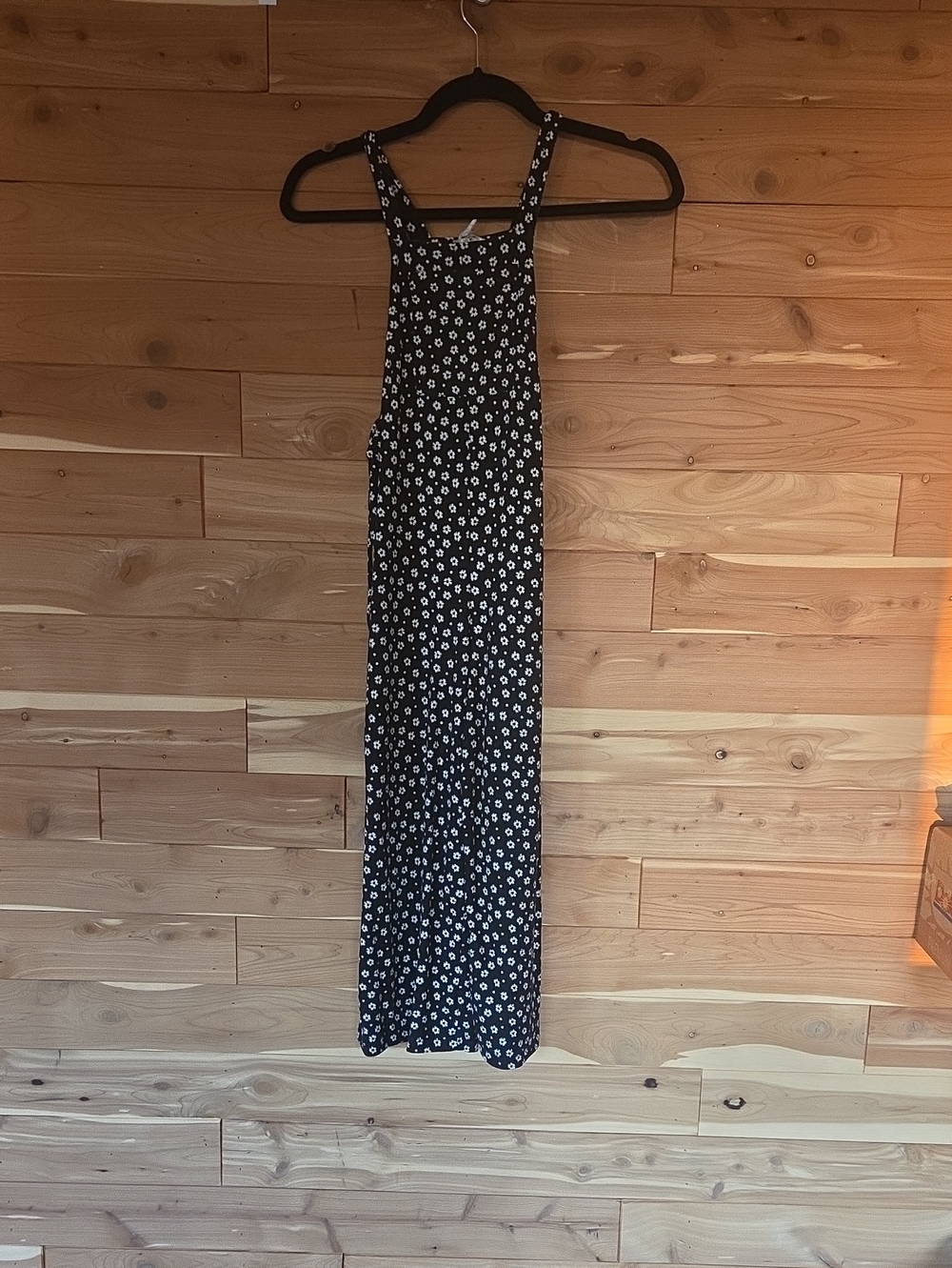 Black Floral Tank Maxi Dress